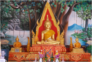 พระดังเมืองอุบลราชธานี พระเจ้าใหญ่องค์แสน พระพุทธรูปเก่าแก่คู่เมืองเขมราฐธานี อำเภอเขมราฐ จังหวัดอุบลราชธานี